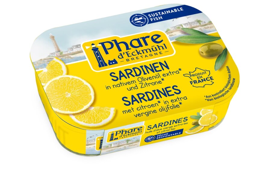 Sardinen mit Olivenöl und Zitrone - ausgelistet